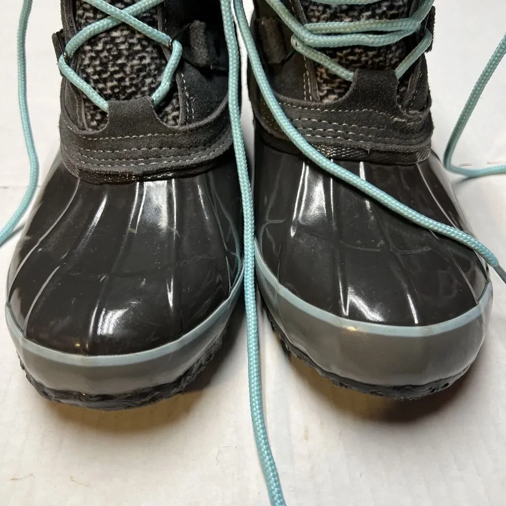 Khombu Faux Fur Winter Snow Rain‎ Boots Water Repellent Women's SZ 9